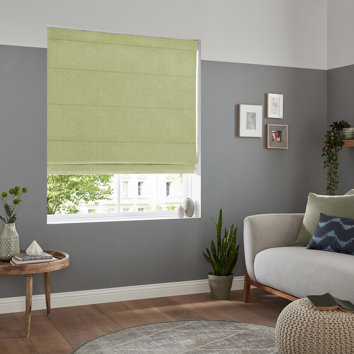 Product photograph of Ruben Apple Roman Blind from Choice Furniture Superstore.